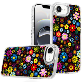 Premium Beautiful Epoxy Designs W/ Chrome Edges Case For iPhone 16E / SE4 (2025)/ 17e - 2