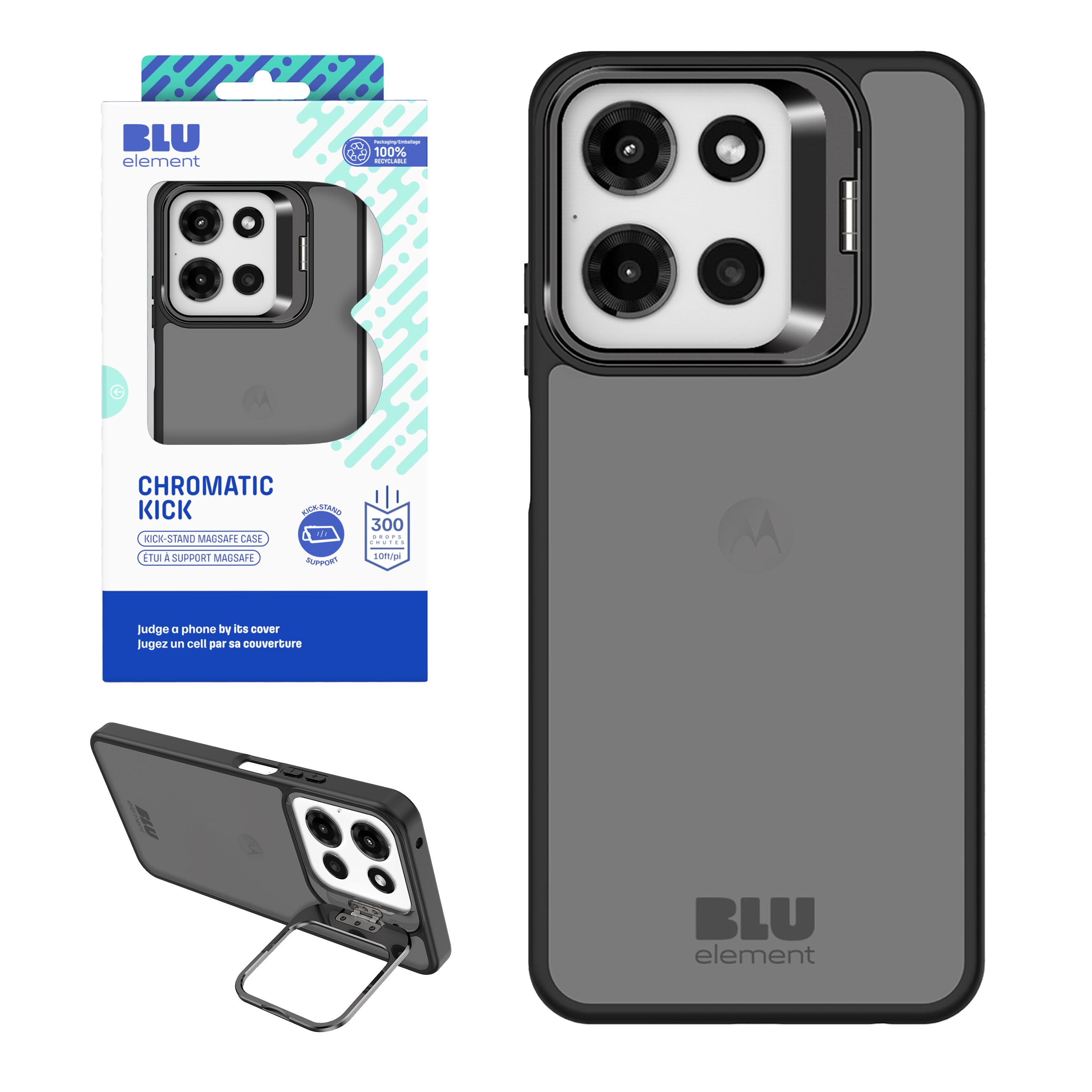 Blu Element Chromatic Kick Case For Moto G 5G 2025 (120-10264) - Black
