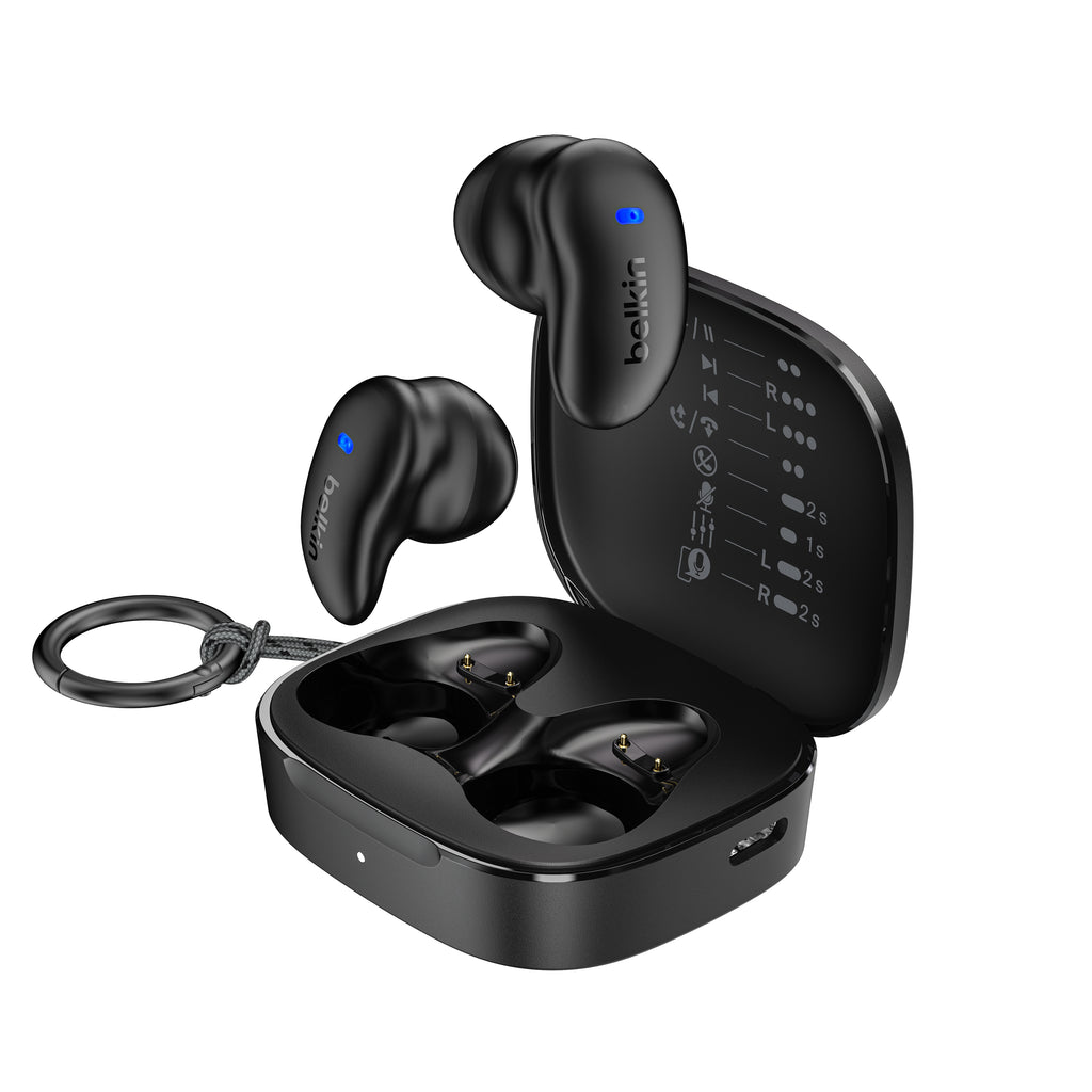 Belkin Anywhere Ultra Compact Semi-Open Ear Tws - Black