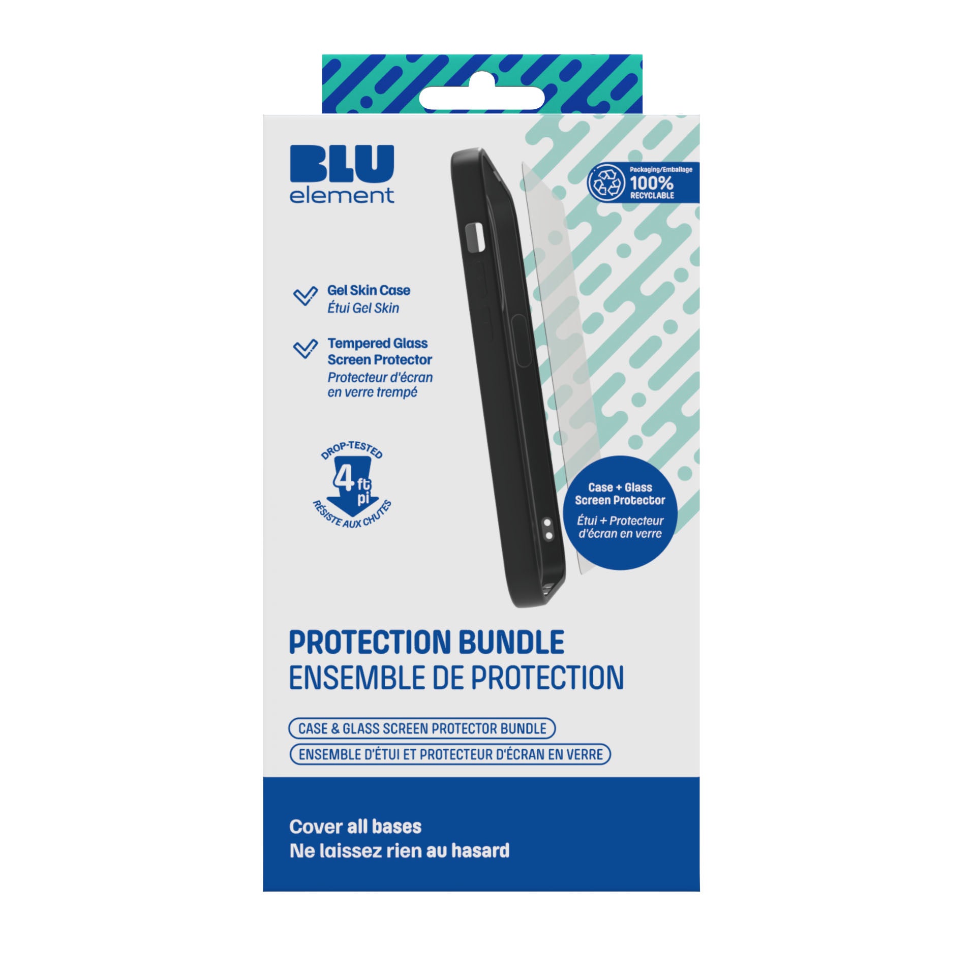 Blu Element Duo Protection Bundle (Case And Screen Protector) For Moto G 5G 2025 (120-10269) - Black