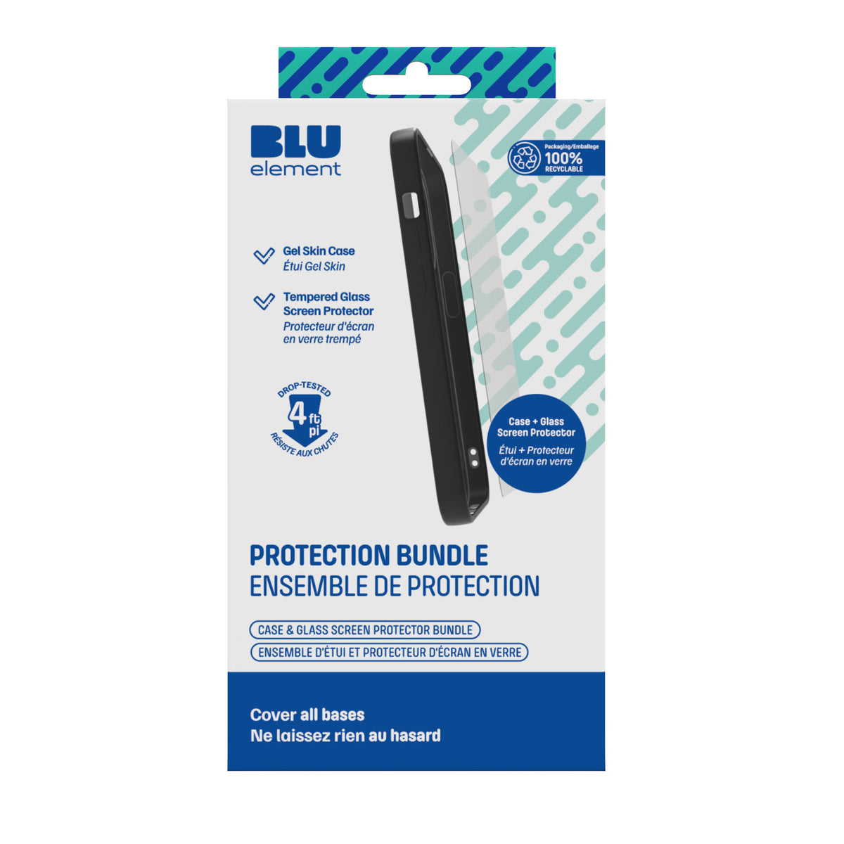 Blu Element Duo Protection Bundle (Case And Screen Protector) For Moto G 5G 2025 (120-10269) - Black