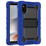 HR Premium Tough Tablet Strong Kickstand Hybrid Case Cover For Blu Tab One 5G - Blue