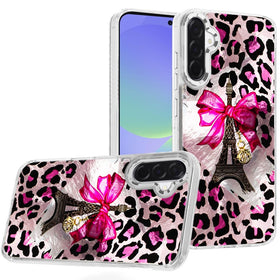 HR Premium Beautiful Epoxy Designs With Chrome Metallic Edges Hybrid Case For Samsung Galaxy A37 / A36 - 3