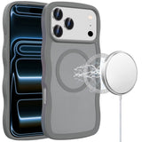 HR Premium Grip Hand Magnetic Ring Hq Hybrid Case For Iphone 18 Pro - Grey