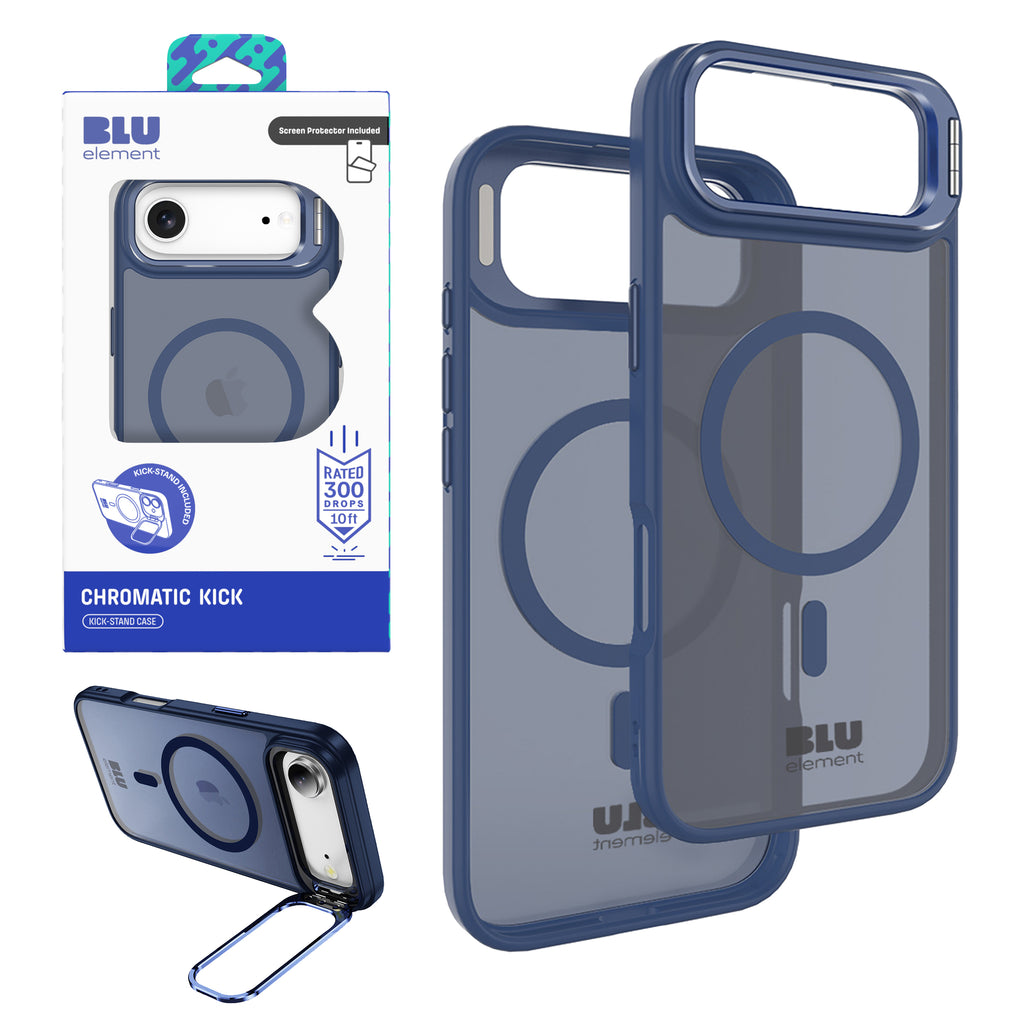 Blu Element Chromatic Kick Magsafe Case With Screen Protector For Iphone 17 Air (120-10413) - Navy