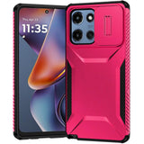 HR Premium Ultimate U Design Hybrid Case With Camera Window Covering For Motorola Moto G 5G 2025/2026 - Hot Pink