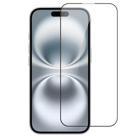 Metkase Black Edged Tempered Glass In Bulk White Paper Card Package For iPhone 17 Pro Max - Black