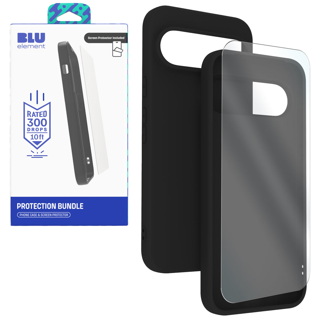 Blu Element Gelskin Case With Screen Protector For Google Pixel 10 Pro Xl (120-10450) - Black