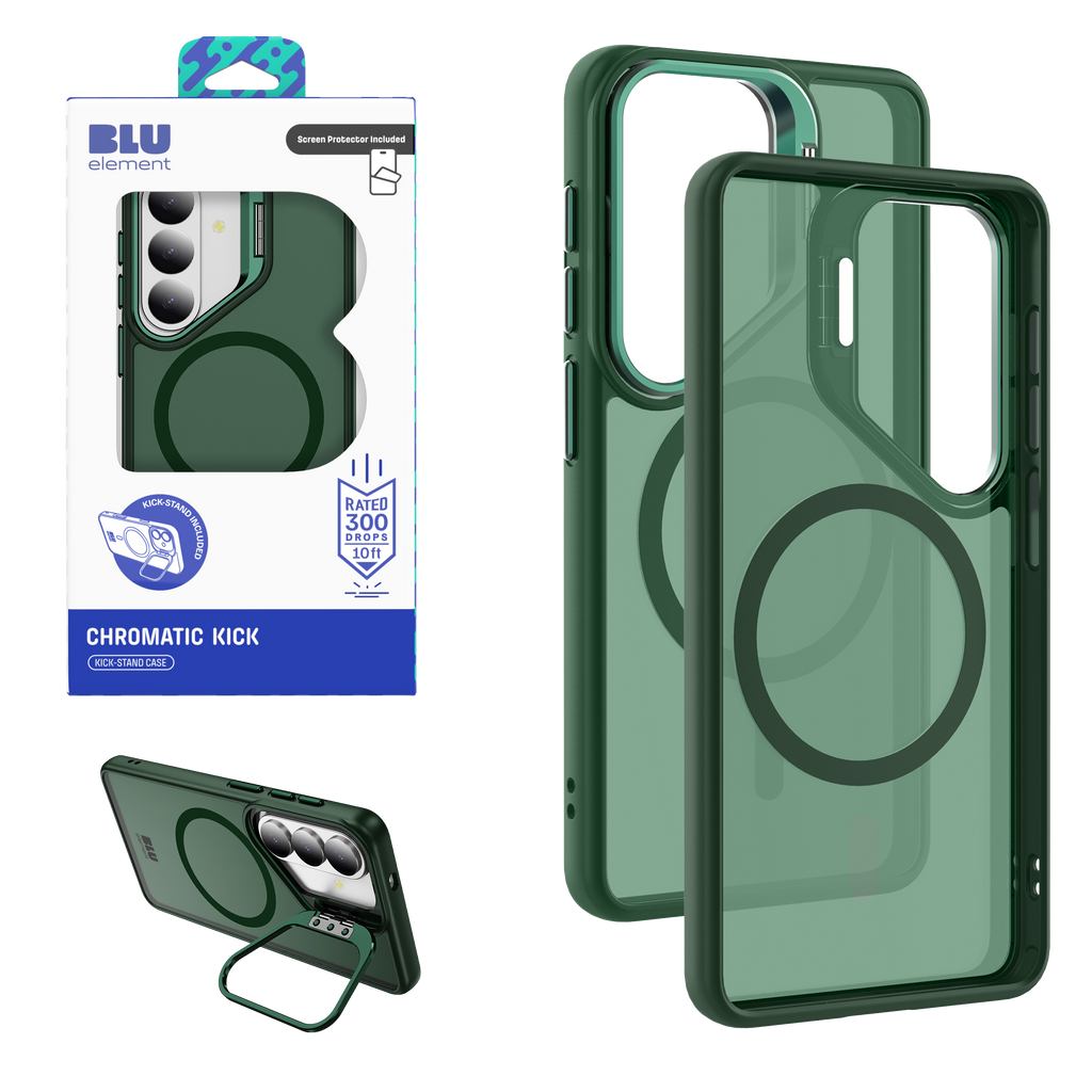 Blu Element Chromatic Kick Case W/ Magnets And Screen Protector For Samsung Galaxy S26 - Sage Green