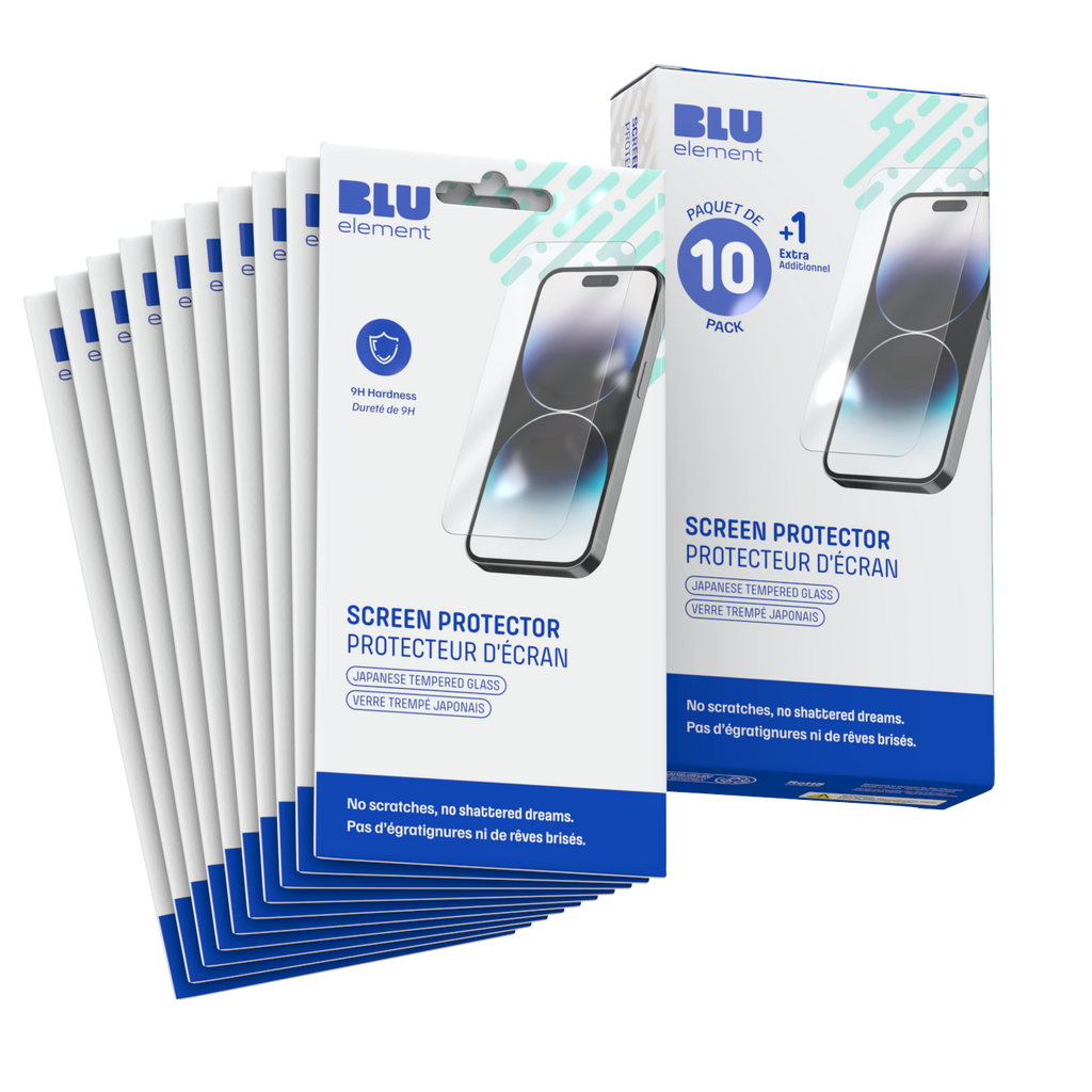 Blu Element 10-Pack Tempered Glass Screen Protector (Includes 1 Extra Free) For Samsung Galaxy S26
