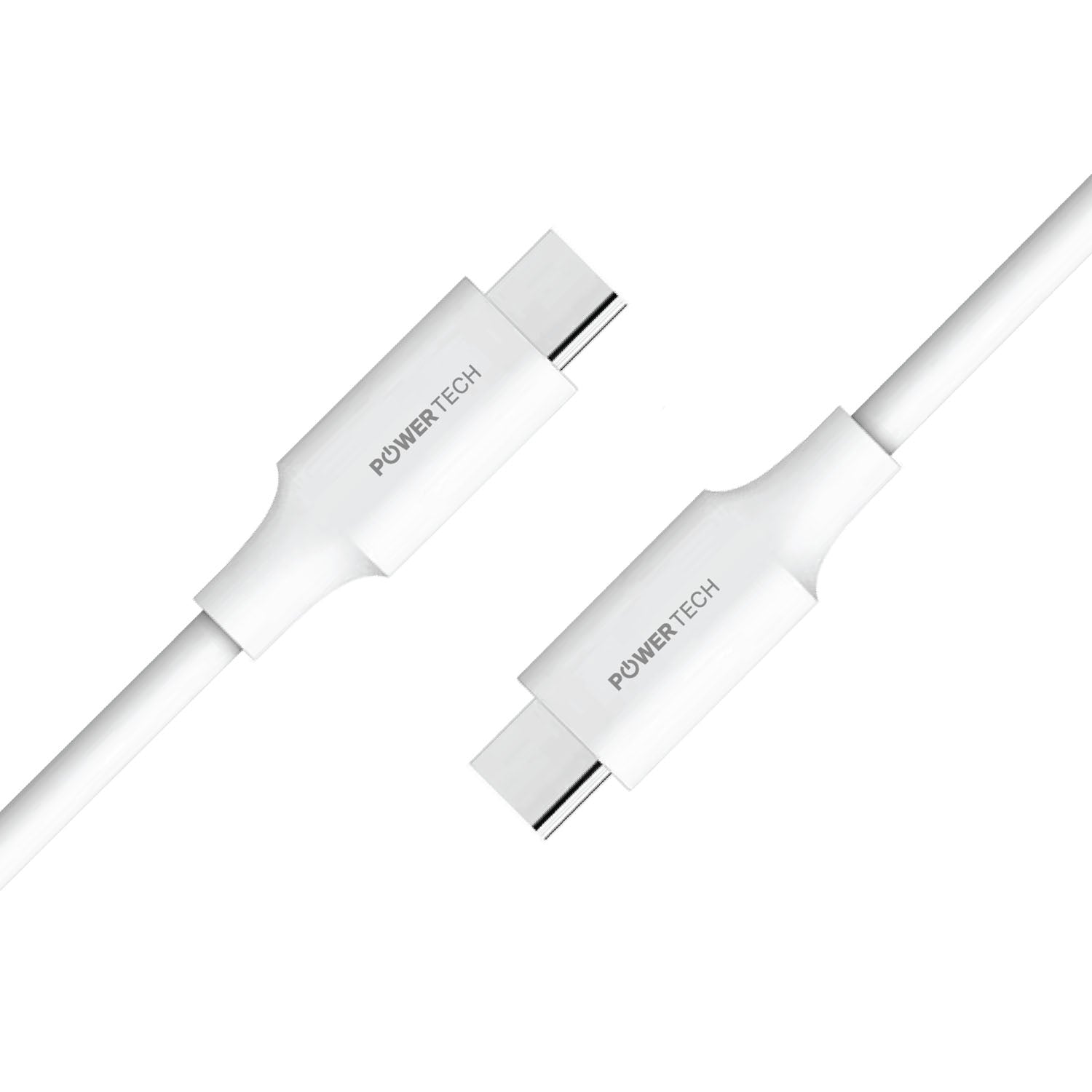 Powertech USB-C To USB-C 4ft Cable - White