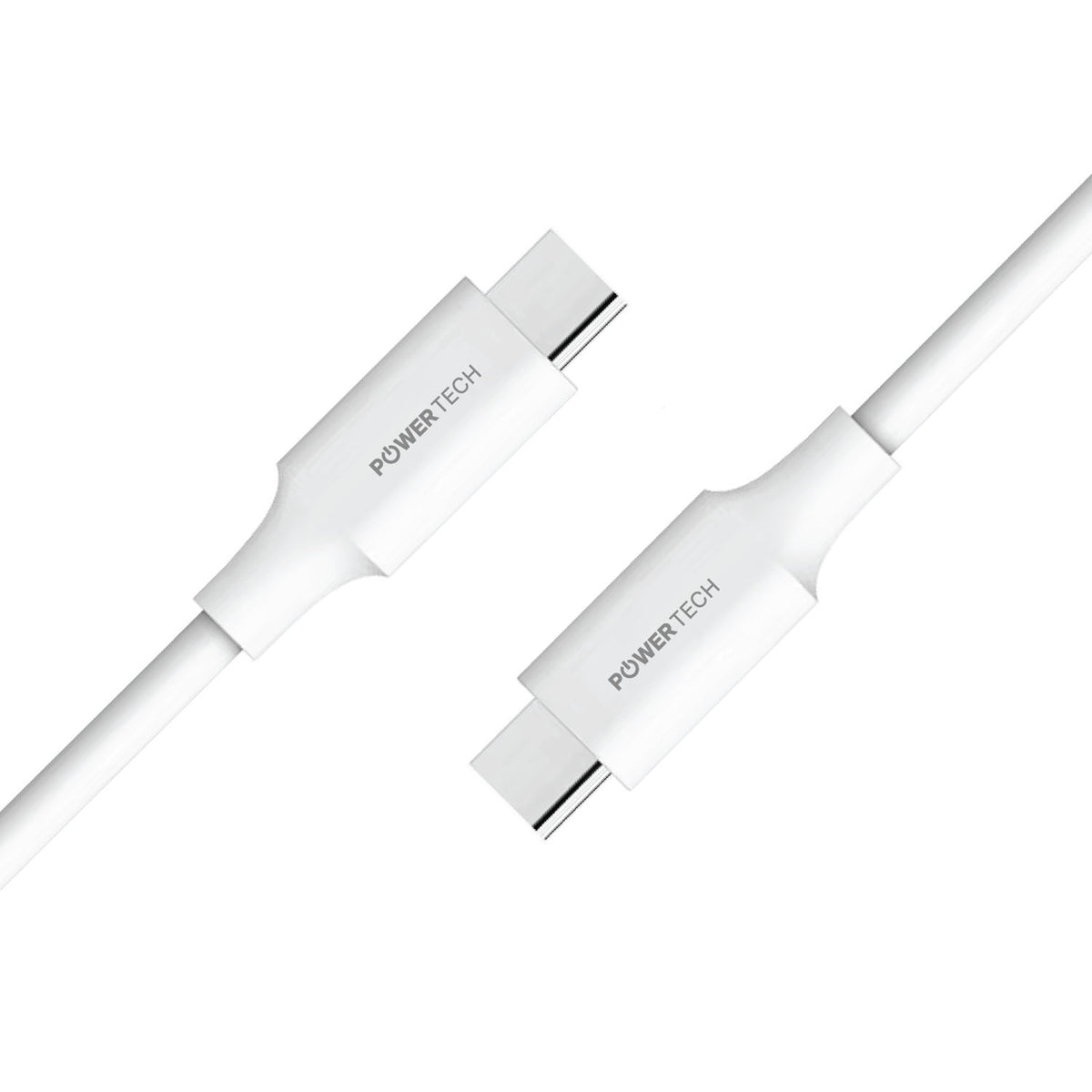 Powertech USB-C To USB-C 4ft Cable - White
