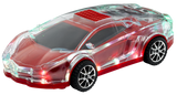 Max Power Lamborghini Style LED Light Up Portable Car Bluetooth Speaker - Red