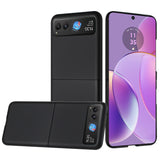 HR Premium Flip Snap On Premium Matte Finish Case Cover For Motorola Razr 2024/2025/2026  - Black