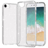Premium Glitter Ultra Thick 3mm Transparent Hybrid Case For iPhone 16E / SE4 / 17e - Clear
