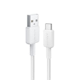 Anker 322 Braided USB-A to USB-C 10' Cable - White