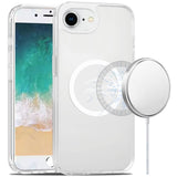 Premium [Magnetic Circle] Smooth Safe Matte Feel Hybrid Case For iPhone 16E / SE4 / 17e - Clear
