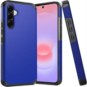 HR Premium Tough Strong Hybrid (Magnet Mount Friendly) Case Cover For Samsung Galaxy A37 / A36 - Classic Blue