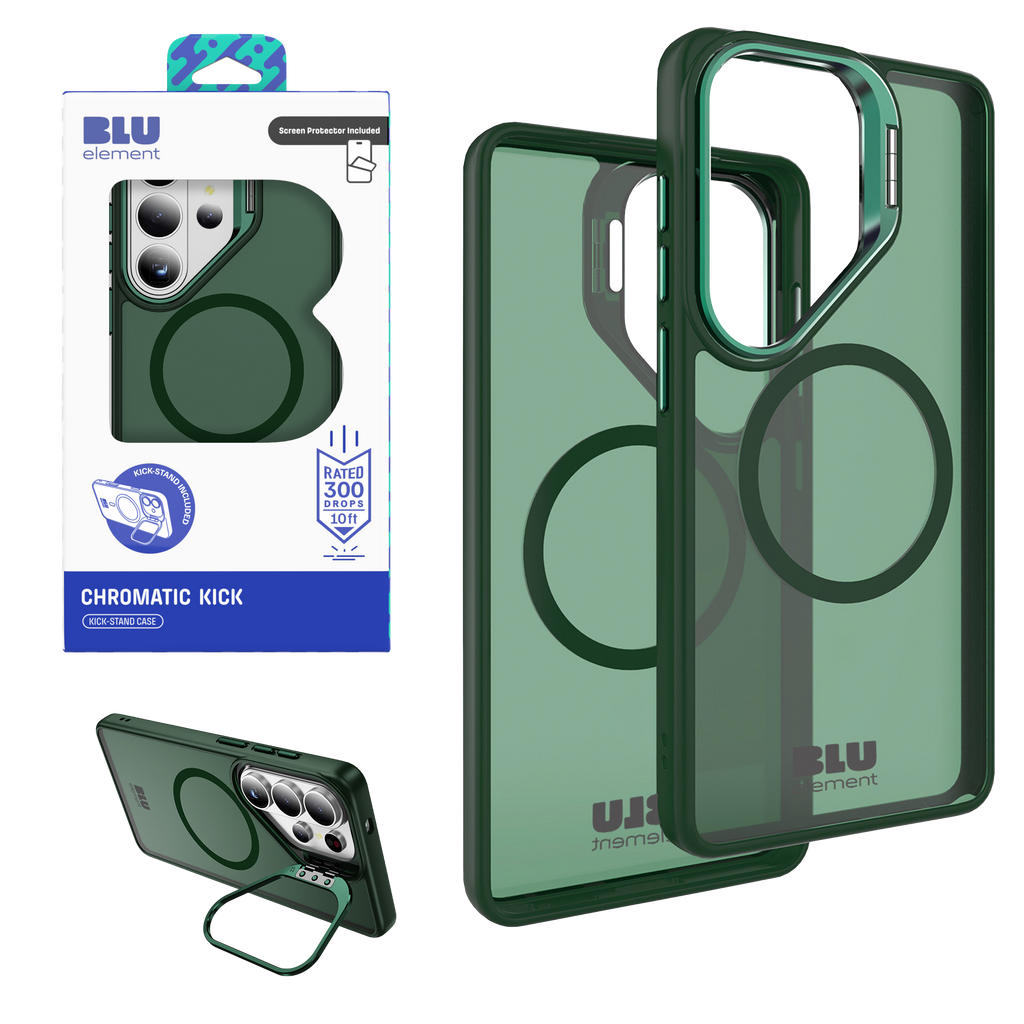 Blu Element Chromatic Kick Case W/ Magnets And Screen Protector For Samsung Galaxy S26 Ultra - Sage Green