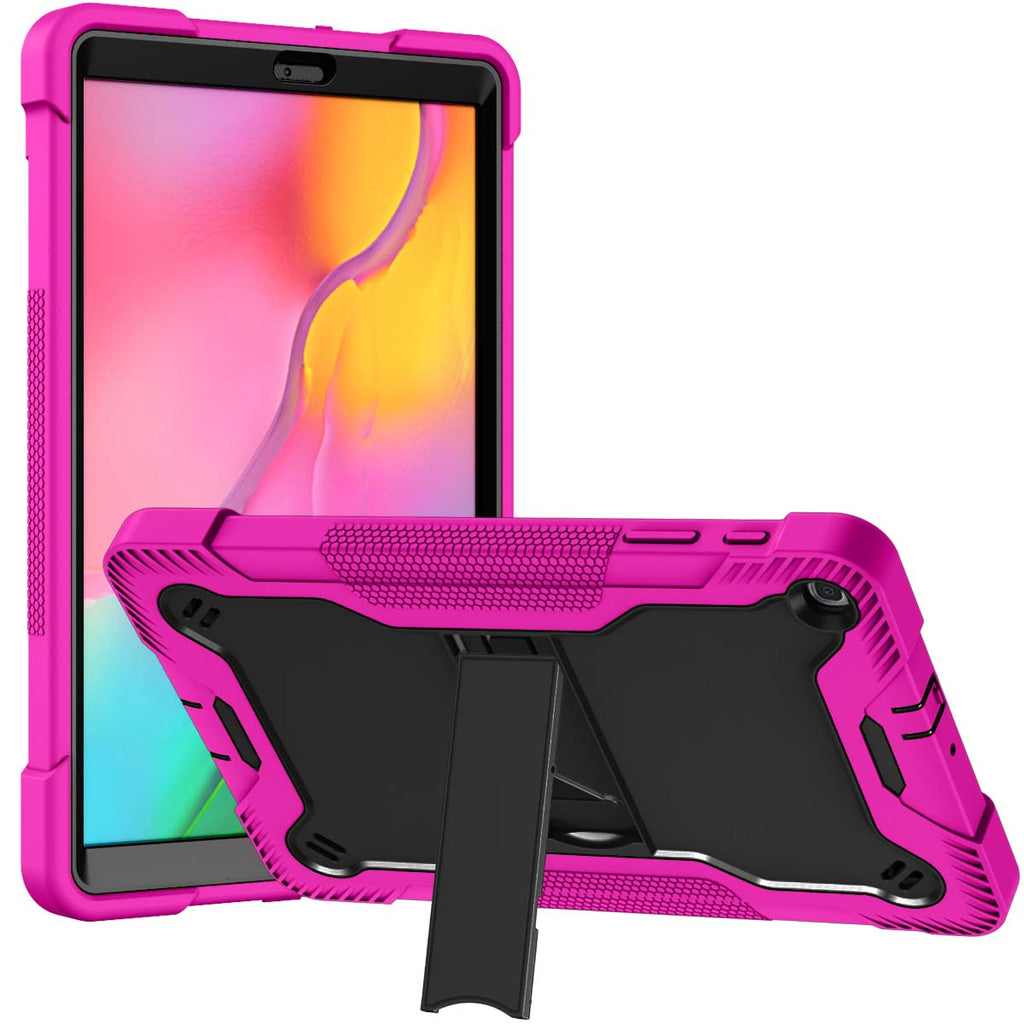 Premium Tough Strong Kickstand Hybrid Case Cover For Samsung Tablet A9 Plus / A11 PLus (11") - Hot Pink