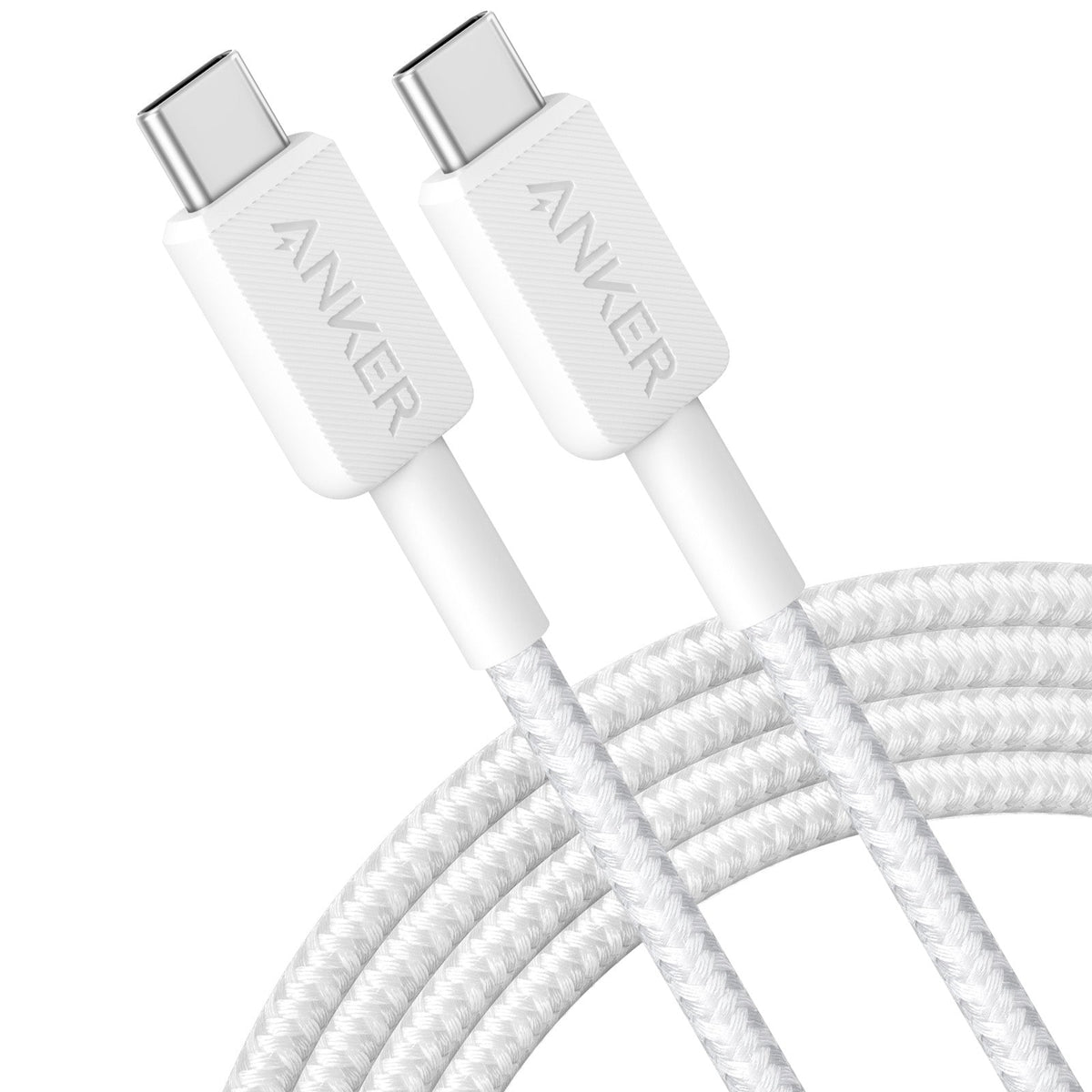 Anker 322 Braided USB-C To USB-C 6' Cable - White